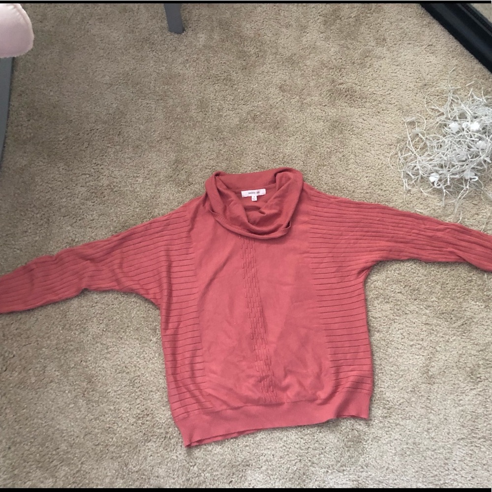 Loose turtleneck sweater